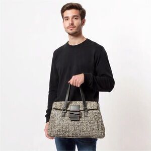 Authentic Fendi Monogram Zucca print travel bag